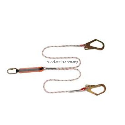 PFP-LY2-KM18LH-EA Double Kernmantle Lanyard 1.8M with Energy Absorber - Large Hook SIRIM PFP-LY2-KM18LH-EA Double Kernmantle Lanyard 1.8M with Energy Absorber - Large Hook SIRIM